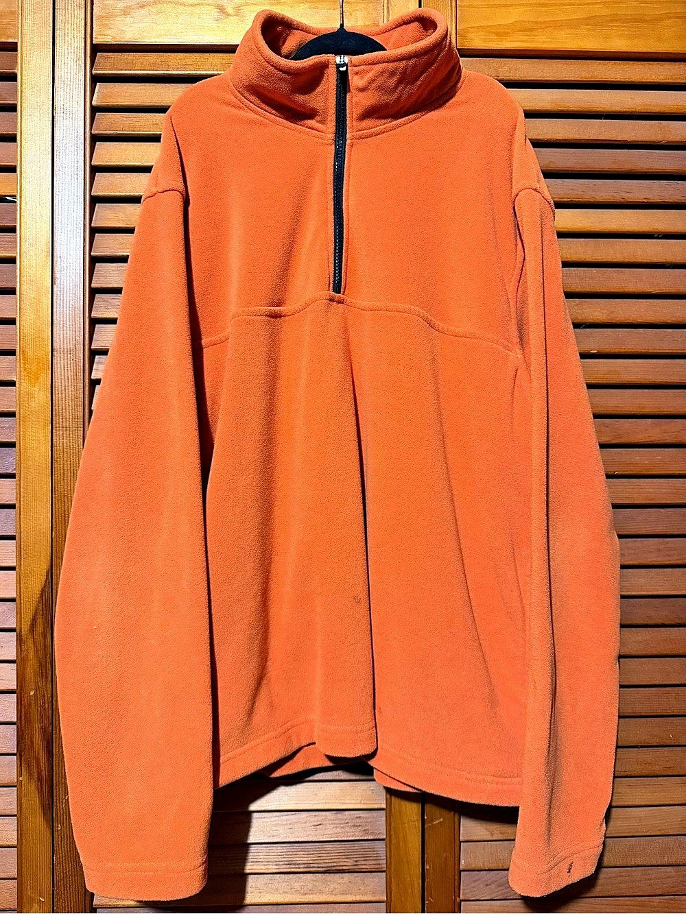 Urban Frontier Orange Quarter Zip Fleece Pullover M